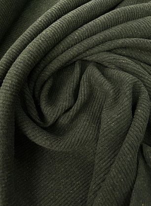 Трикотаж кашемир (о) темно-зеленый с вкраплениями - в интернет-магазине тканей Тессутидея арт. 15-1178