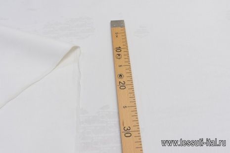 Трикотаж купон (1,4м) продублированный (о) белый в стиле Dior - итальянские ткани Тессутидея арт. 12-1100