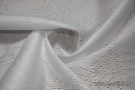 Органза деворе (о) белая ш-150см - итальянские ткани Тессутидея арт. 03-3415