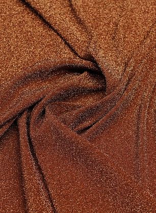 Джерси с люрексом (о) бронзовое - в интернет-магазине тканей Тессутидея арт. 13-1580