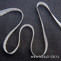 Кружево (о) белое ш-1см - итальянские ткани Тессутидея арт. 01-5580