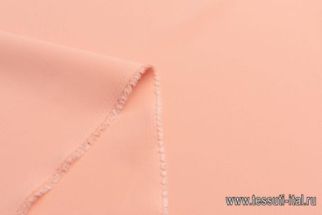 Плательная стрейч (о) персиковая - итальянские ткани Тессутидея арт. 03-6740
