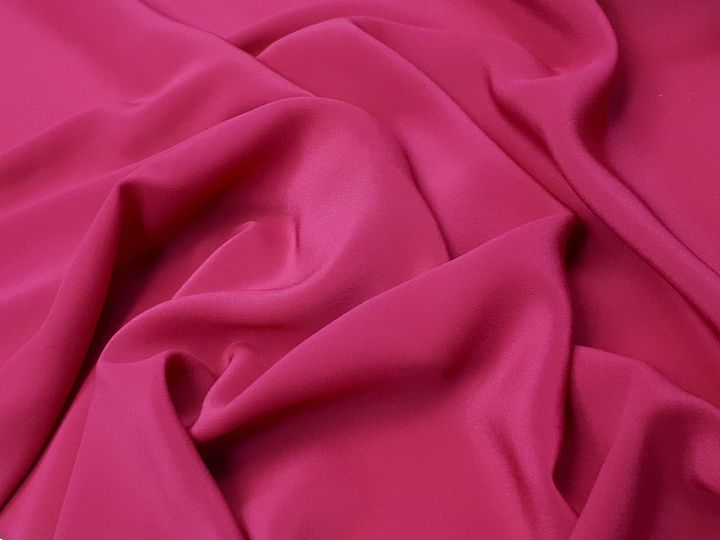 Крепдешин (о) малиновый - итальянские ткани Тессутидея арт. 02-8245