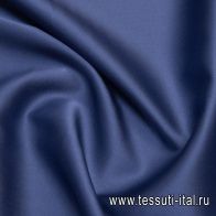 Шелк атлас стрейч (о) синий - итальянские ткани Тессутидея арт. 10-1763