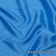 Подкладочная стрейч (о) ярко-голубая - итальянские ткани Тессутидея арт. 07-1411