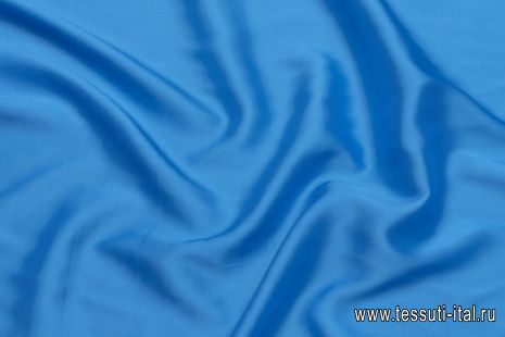 Подкладочная стрейч (о) ярко-голубая - итальянские ткани Тессутидея арт. 07-1411