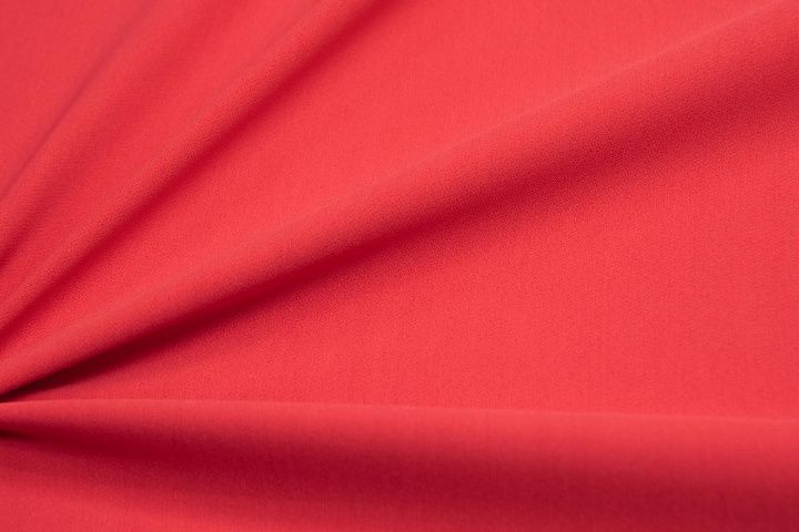 Плательная стрейч (о) красная - итальянские ткани Тессутидея арт. 03-6403