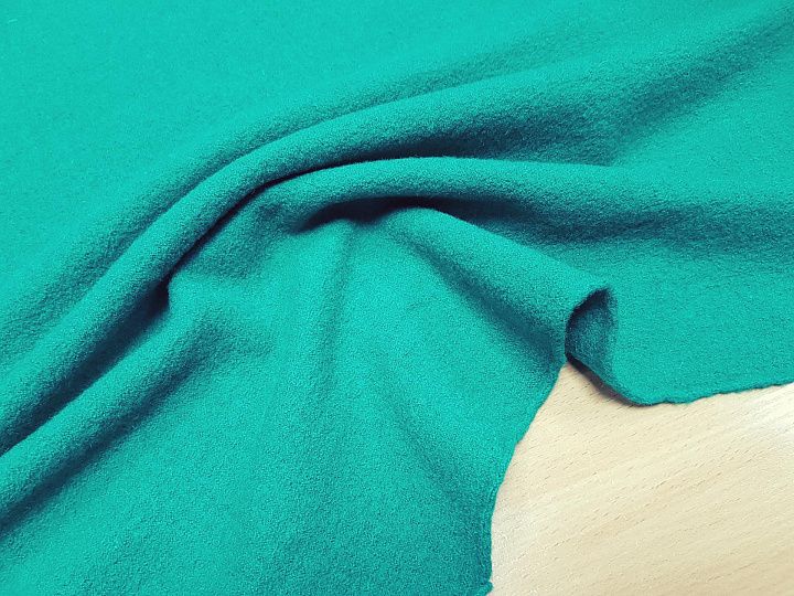 Трикотаж шерсть лоден водоотталкивающий (о) зеленый Piacenza - итальянские ткани Тессутидея арт. 15-0768