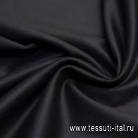 Пальтовая двухслойная (о) черно-фиолетовая - итальянские ткани Тессутидея арт. 09-1700