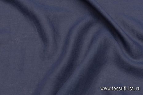Лен (о) темно-синий - итальянские ткани Тессутидея арт. 16-0827