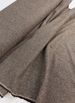 Костюмная шерсть твид (н) бежево-коричневая - в интернет-магазине тканей Тессутидея арт. 05-5137