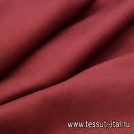Хлопок для тренча (о) бордовый - итальянские ткани Тессутидея арт. 01-4705