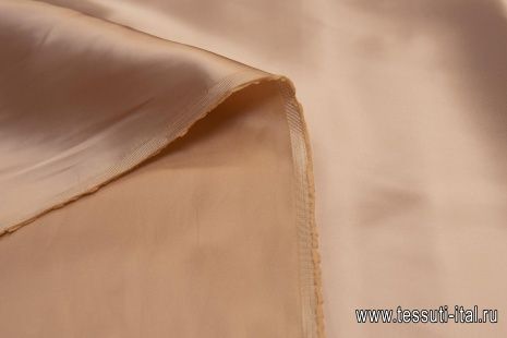 Подкладочная стрейч (о) бежево-розовая - итальянские ткани Тессутидея арт. 07-1317
