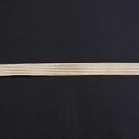 Тесьма жаккардовая с люрексом ш-2,5см золотая - итальянские ткани Тессутидея арт. F-6299