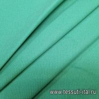 Хлопок стрейч костюмный (н) зеленая гусиная лапка - итальянские ткани Тессутидея арт. 01-6833