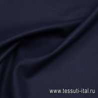 Пальтовая кашемир+шерсть дабл (о) темно-синяя - итальянские ткани Тессутидея арт. 09-2087