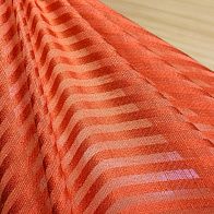 Плательная (о) оранжевая полоска - итальянские ткани Тессутидея арт. 03-5432