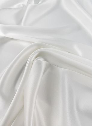 Шелк атлас стрейч (о) белый - в интернет-магазине тканей Тессутидея арт. 10-4034