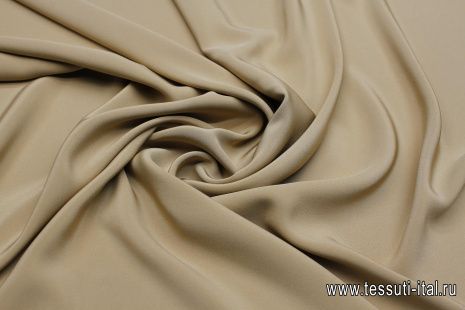 Шелк кади (о) светло-коричневый - итальянские ткани Тессутидея арт. 10-3517