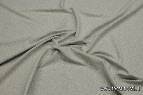 Трикотаж рибана (о) светло-серый меланж - итальянские ткани Тессутидея арт. 12-1150