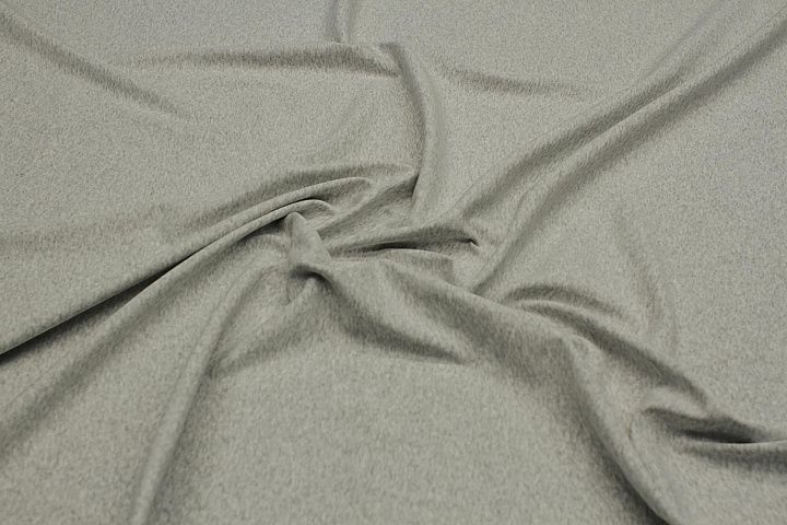 Трикотаж рибана (о) светло-серый меланж - итальянские ткани Тессутидея арт. 12-1150