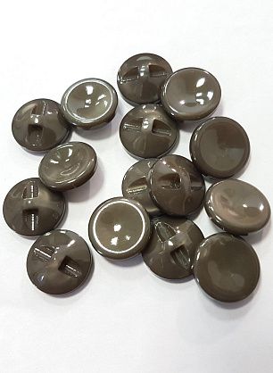 Пуговица пластик на ножке d-15мм хаки - в интернет-магазине тканей Тессутидея арт. F-4854