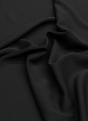 Плательная кади шелк с вискозой (о) темно-синяя - в интернет-магазине тканей Тессутидея арт. 10-3391