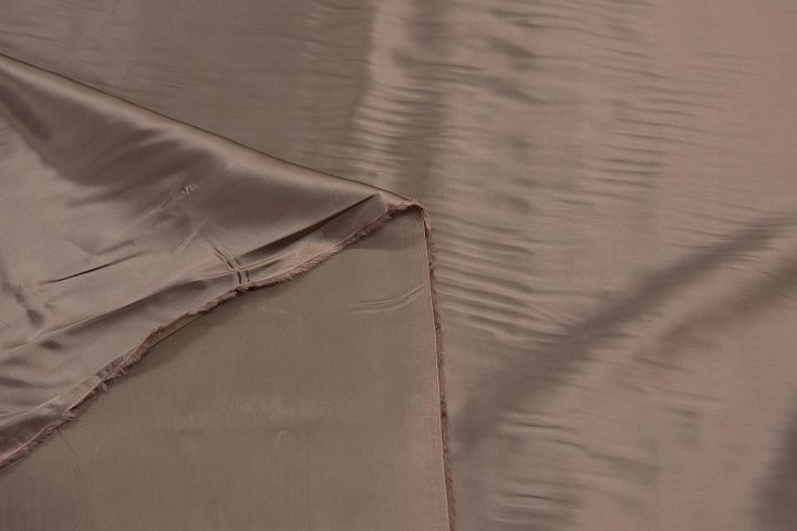 Подкладочная вискоза (о) светло-коричневая - итальянские ткани Тессутидея арт. 08-1213