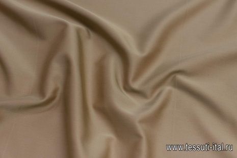 Хлопок с шелком костюмный (о) светло-коричневый - итальянские ткани Тессутидея арт. 01-6839