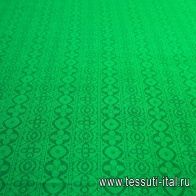 Кружевное полотно (о) ярко-зеленое  - итальянские ткани Тессутидея арт. 03-6405