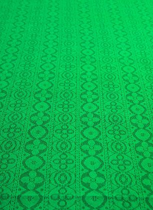 Кружевное полотно (о) ярко-зеленое  - в интернет-магазине тканей Тессутидея арт. 03-6405
