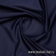 Хлопок стрейч (о) темно-синий - итальянские ткани Тессутидея арт. 01-7477
