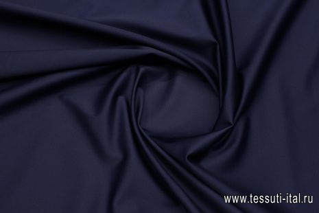 Хлопок стрейч (о) темно-синий - итальянские ткани Тессутидея арт. 01-7477
