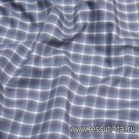 Сорочечная (н) серо-бело-фиолетовая клетка - итальянские ткани Тессутидея арт. 01-6019