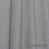 Костюмная стрейч (о) светло-серая меланж  - итальянские ткани Тессутидея арт. 05-4402