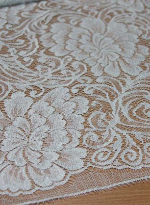 Кружево (о) светло-зеленое ш-90см Solstiss - в интернет-магазине тканей Тессутидея арт. 03-3271