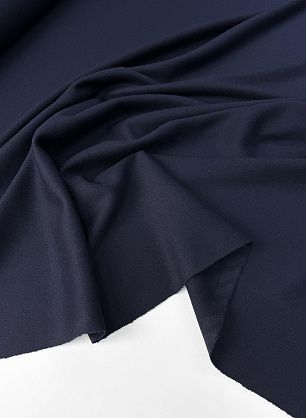 Трикотаж шерсть (о) темно-синий - в интернет-магазине тканей Тессутидея арт. 15-1177