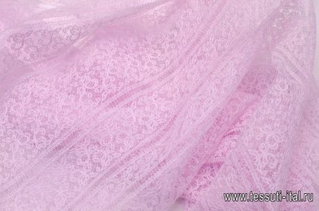Кружевное полотно (о) розово-сиреневое Ermanno Scervino - итальянские ткани Тессутидея арт. 03-5733