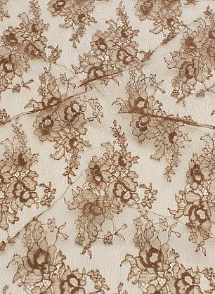 Кружевное полотно (о) коричневое - в интернет-магазине тканей Тессутидея арт. 03-6913