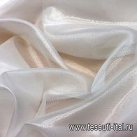 Шифон с люрексом (о) белый - итальянские ткани Тессутидея арт. 03-5180