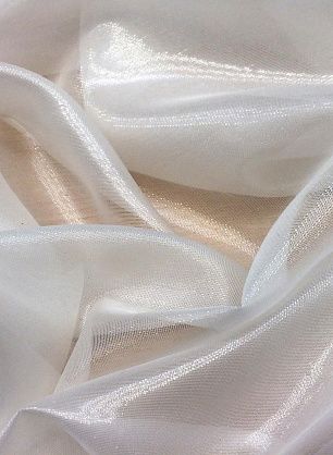 Шифон с люрексом (о) белый - в интернет-магазине тканей Тессутидея арт. 03-5180