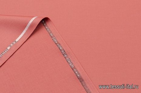 Костюмная стрейч (о) лососевая - итальянские ткани Тессутидея арт. 05-3131