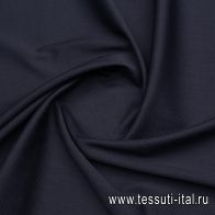Хлопок пике стрейч (о) темно-синий - итальянские ткани Тессутидея арт. 01-7636