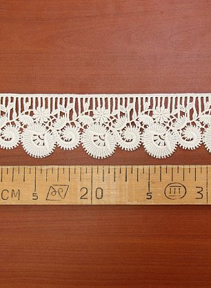 Тесьма макраме (о) айвори ш.6см - в интернет-магазине тканей Тессутидея арт. 01-1659