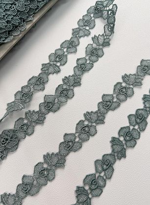 Кружево макраме (о) светло-зеленое ш-2см - в интернет-магазине тканей Тессутидея арт. 04-0536