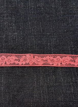 Кружево (о) розовое ш-1,7см - в интернет-магазине тканей Тессутидея арт. 01-4581