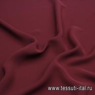 Шелк кади (о) бордовый - итальянские ткани Тессутидея арт. 10-3300