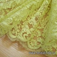 Кружевное полотно (о) лимонное - итальянские ткани Тессутидея арт. 01-4936