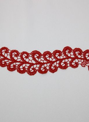 Аппликация макраме ворот терракотовая La Perla  - в интернет-магазине тканей Тессутидея арт. F-2454