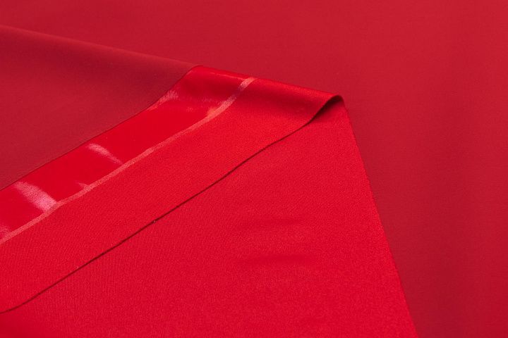 Трикотаж с водоотталкивающим покрытием (о) красный в стиле Burberry - итальянские ткани Тессутидея арт. 13-1457